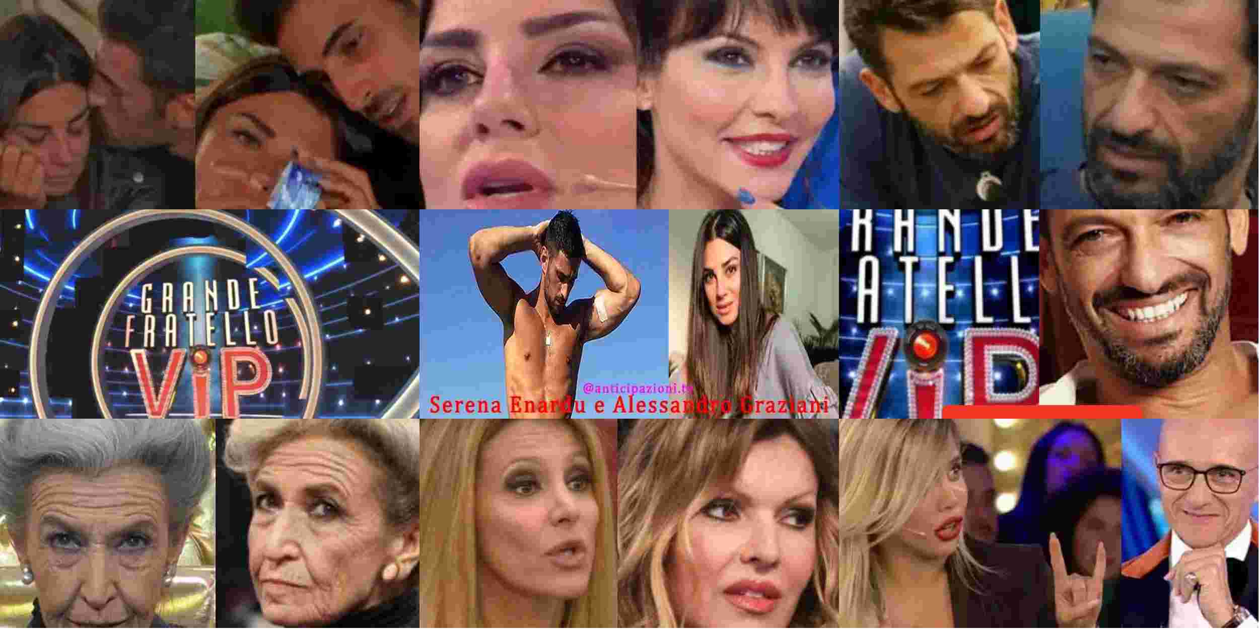 Serena Enardu al GF Vip 4: arriva la reazione del tentatore Alessandro