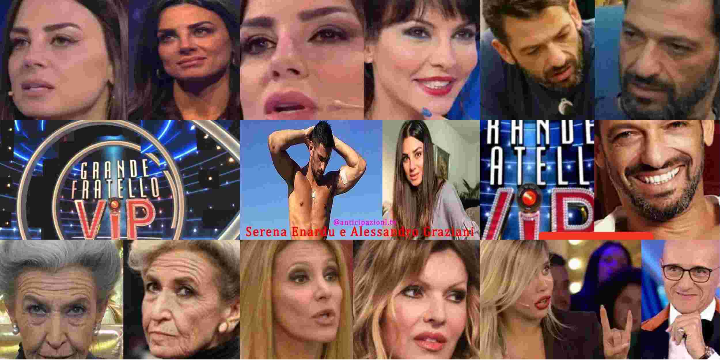 News Grande Fratello Vip, Serena Enardu ha mentito a Signorini: le prove video