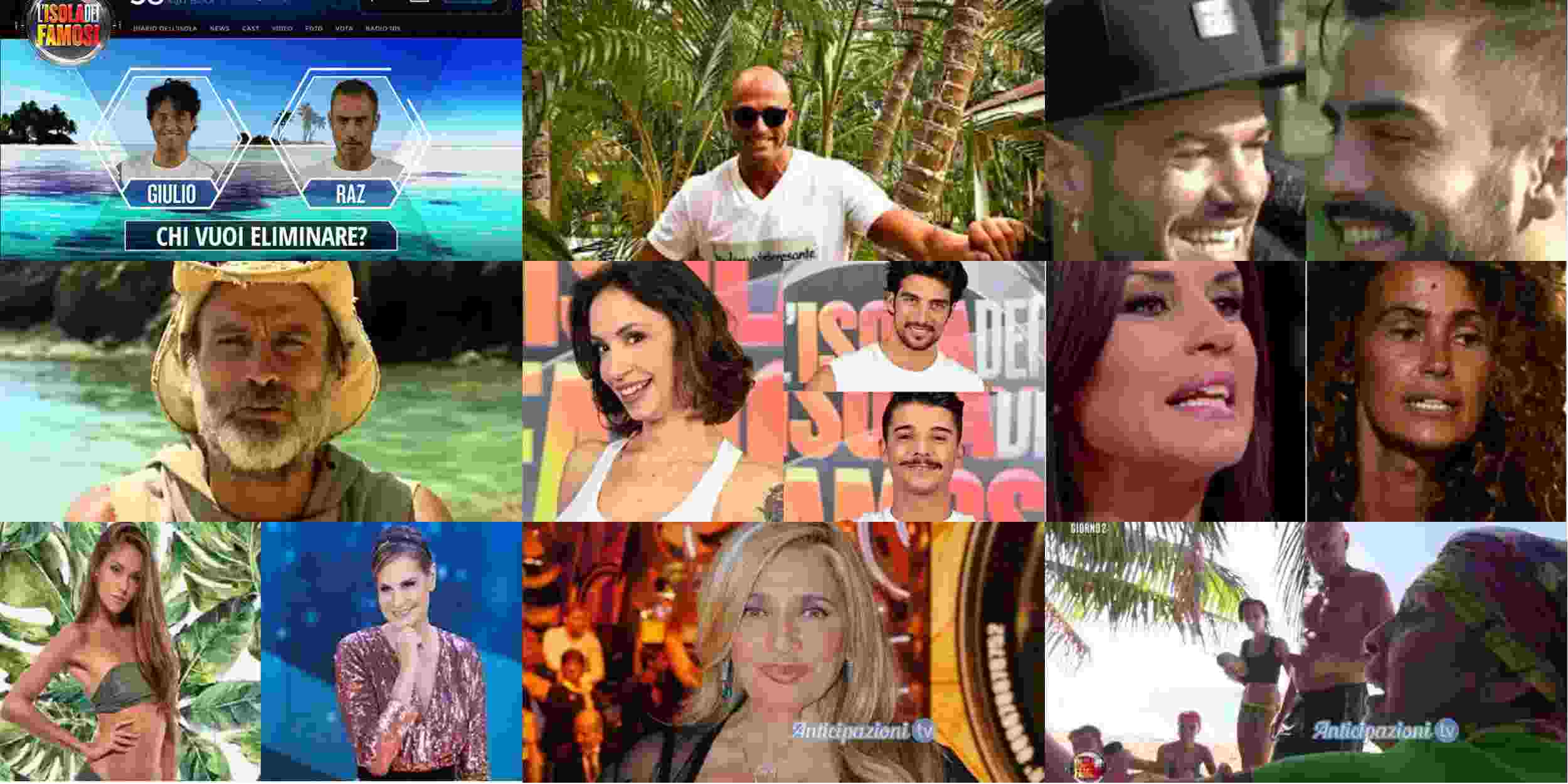 Isola dei famosi 2017: strategia al femminile, Giulio e Raz i nominati