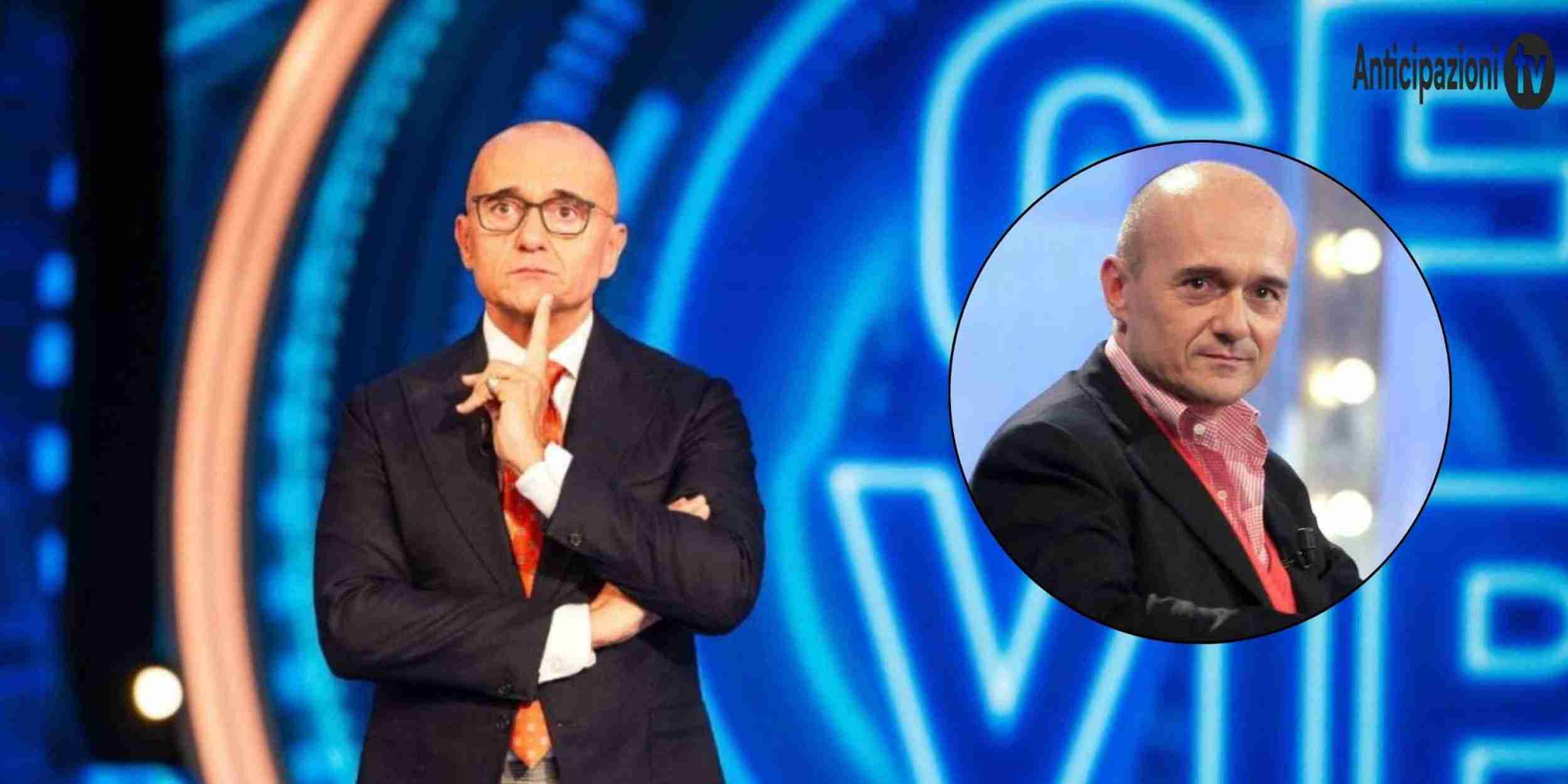 Alfonso Signorini durante e prime del GF VIP