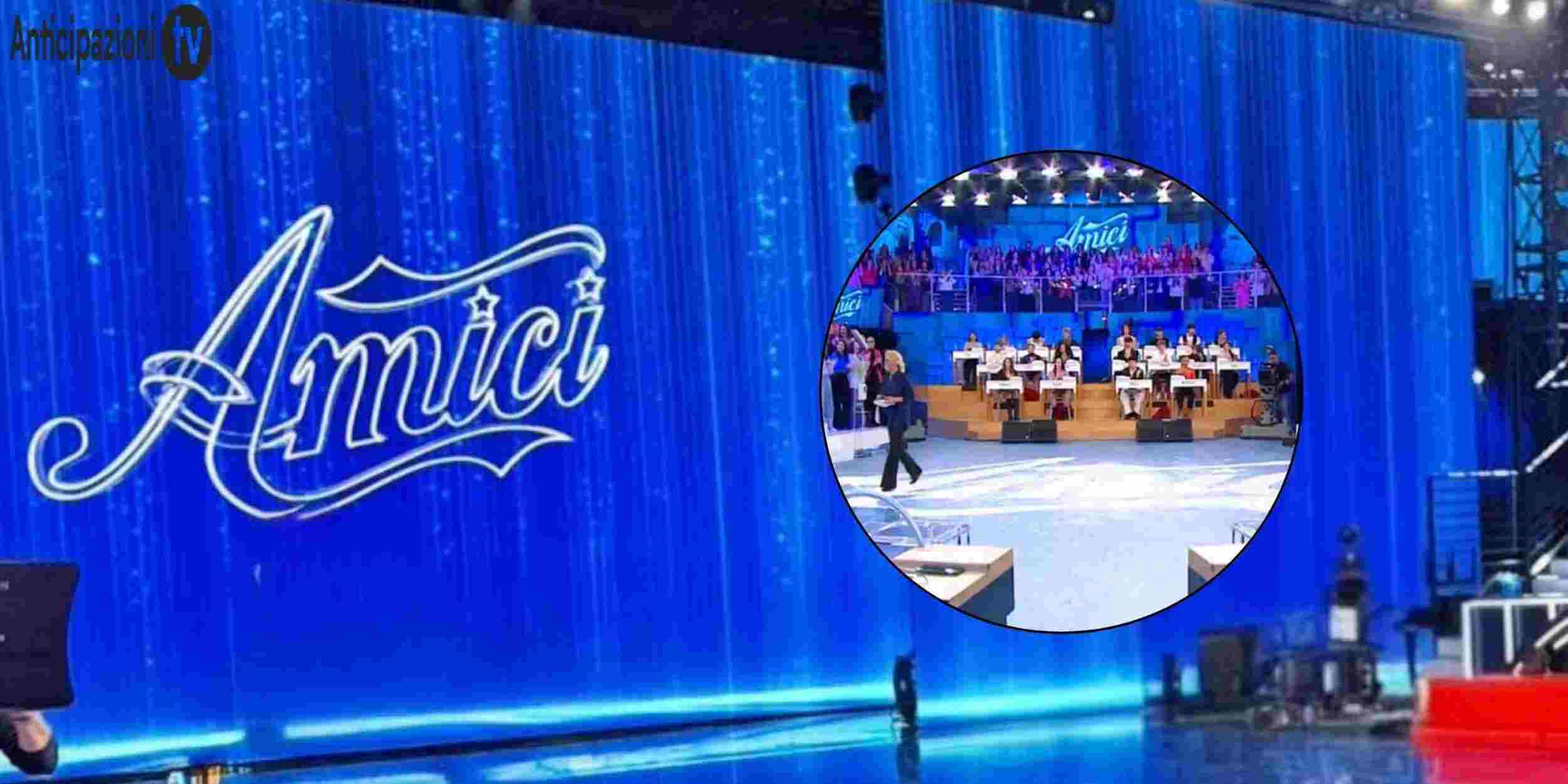 Lo studio del pomeridiano e del Serale di Amici