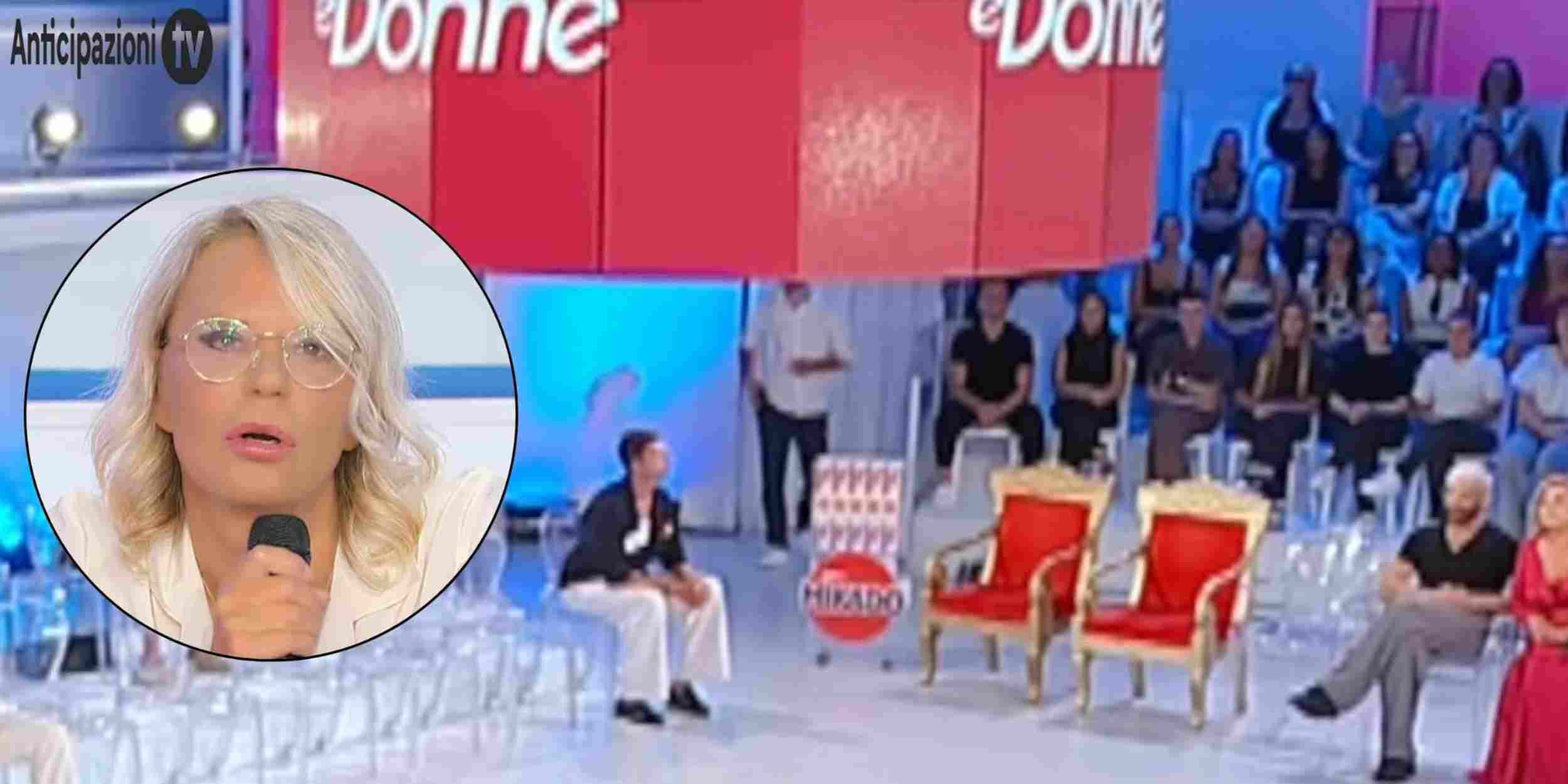 Lo studio di Uomini e Donne durante la registrazione del 27 Agosto 2026