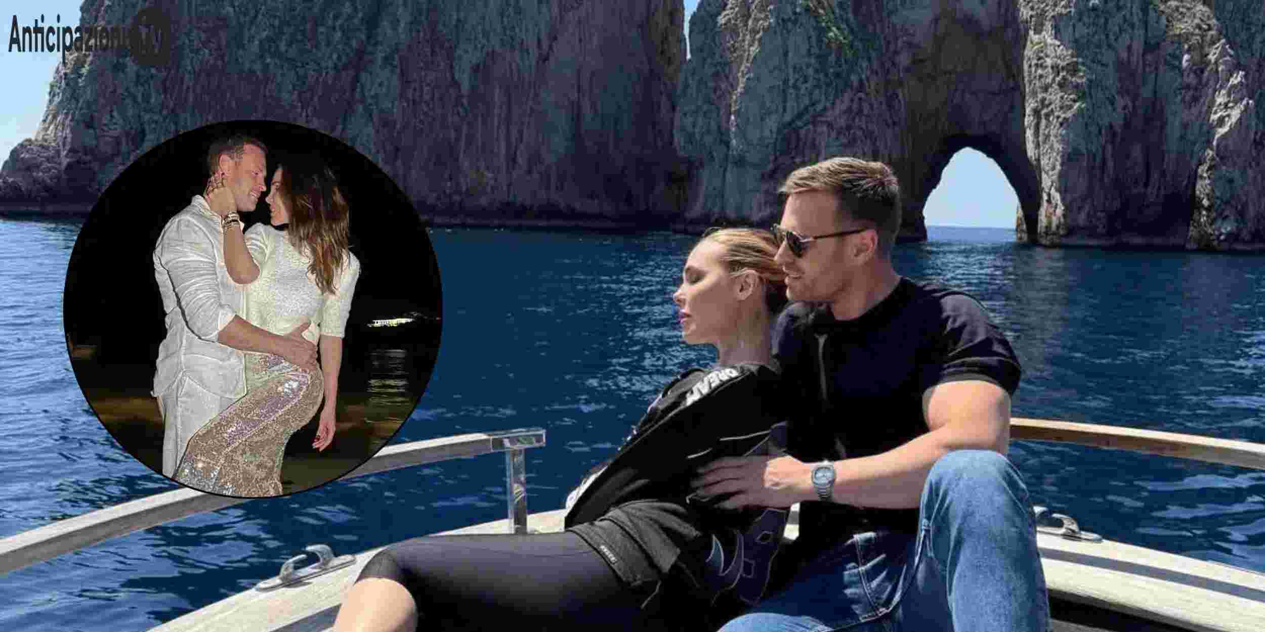 Ilary Blasi e Bastian Muller in due scatti condivisi su Instagram