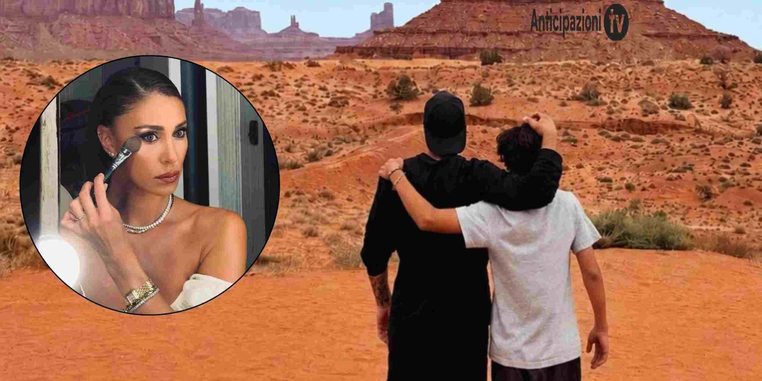 Stefano De Martino e Santiago in vacanza negli Stati Uniti durante il viaggio commentato da Belen Rodriguez.