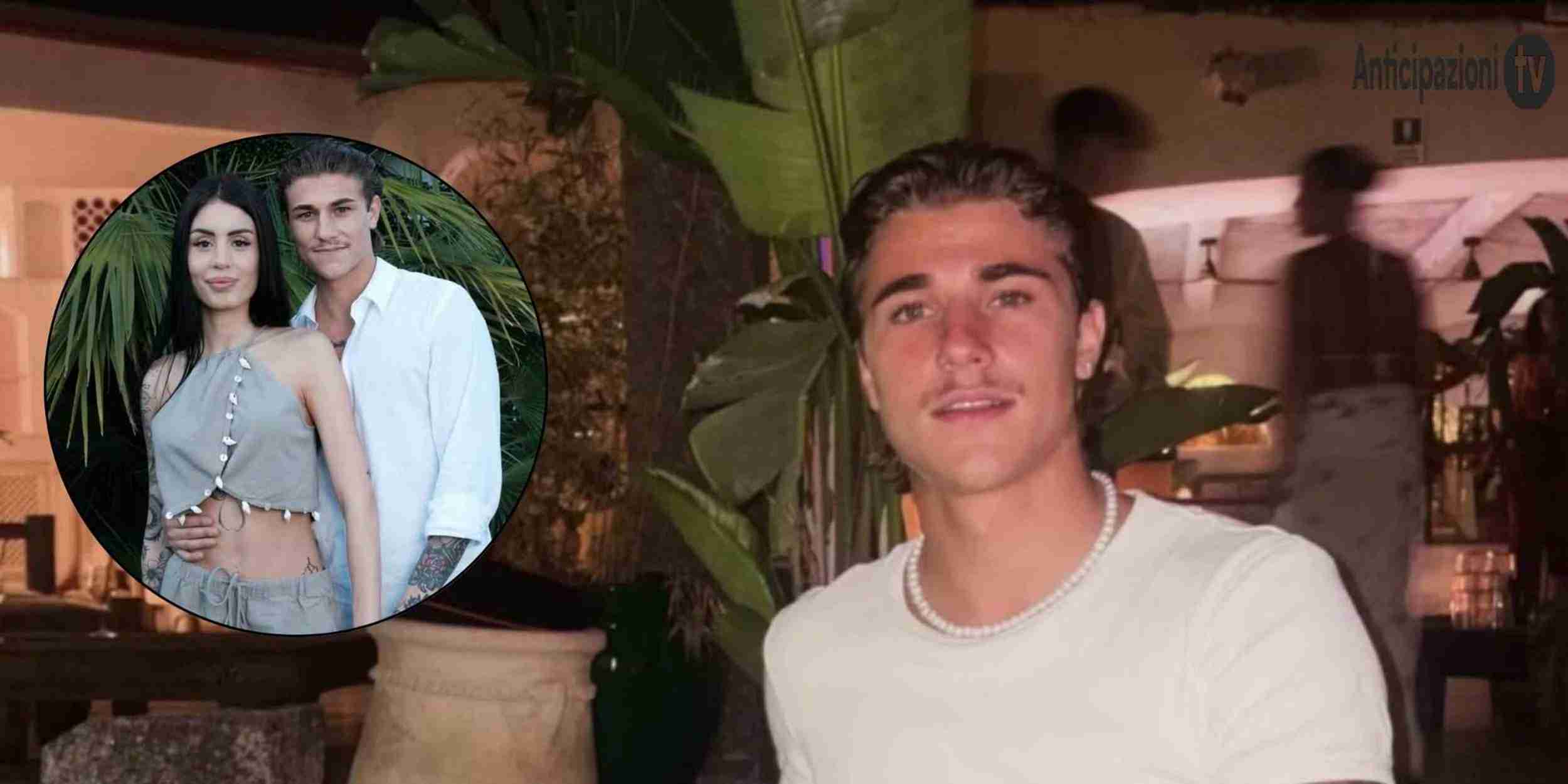 Gabriele Govoni in uno scatto preso da Instagram e con Sara Paulbieri prima della partecipazione a Temptation Island.