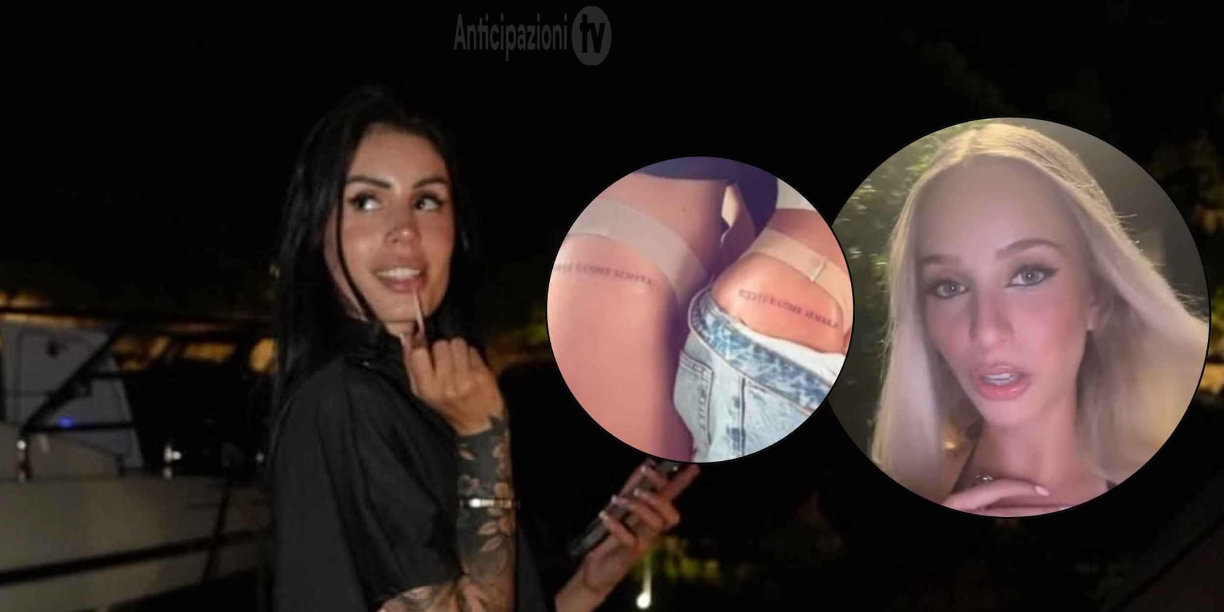 Soraya Sabetta e Sara Palumbieri dopo Temptation Island con il tatuaggio condiviso.