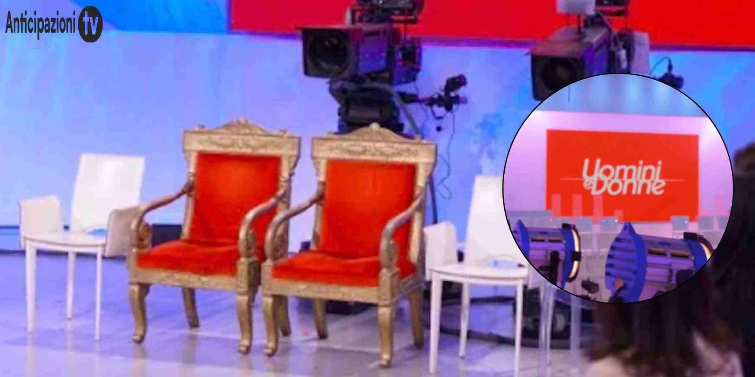 Lo studio di Uomini e Donne per il primo tronista del trono classico 2026-2027