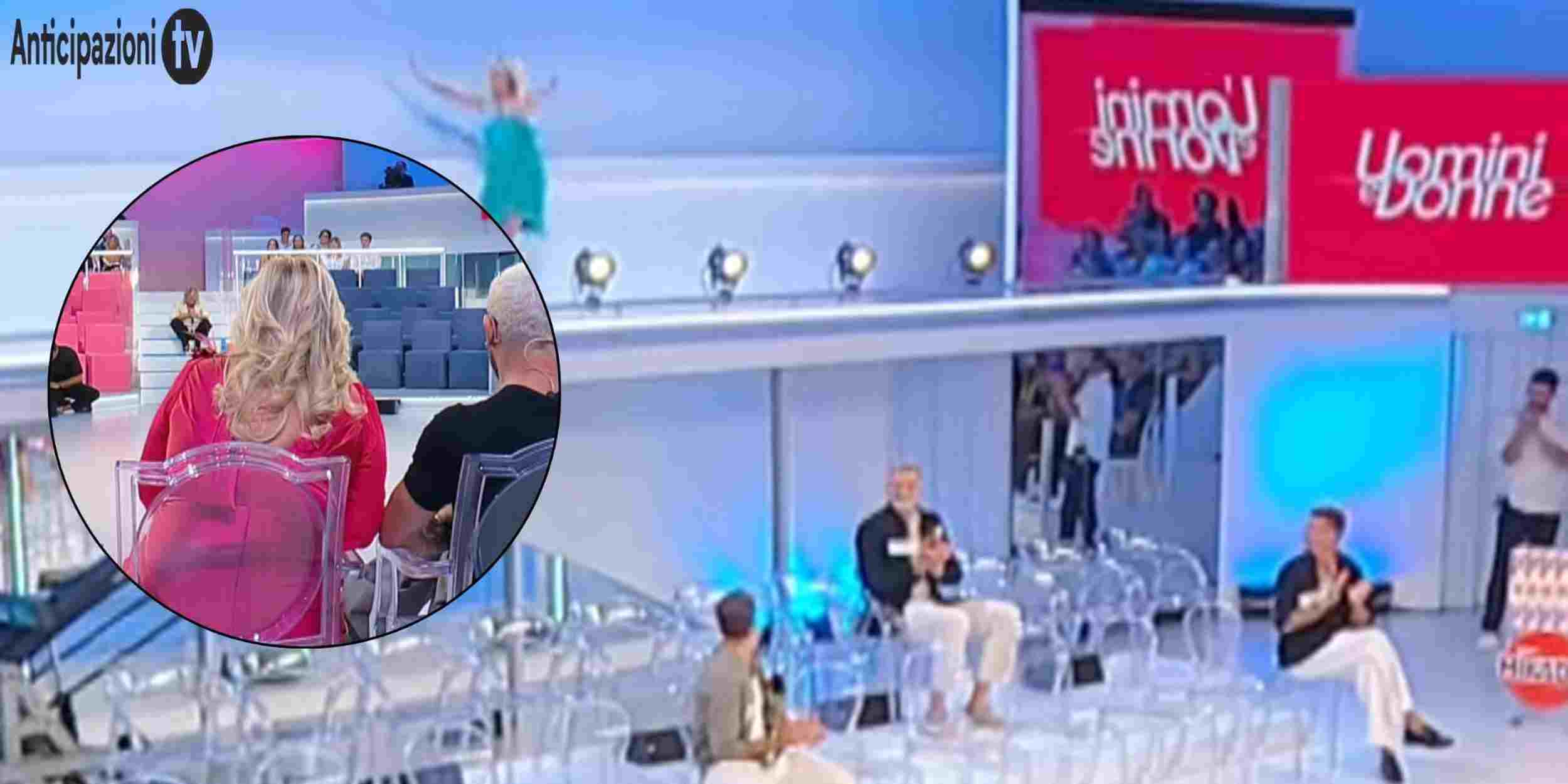 Lo studio di Uomini e Donne durante la prima registrazione del 27 Agosto 2026