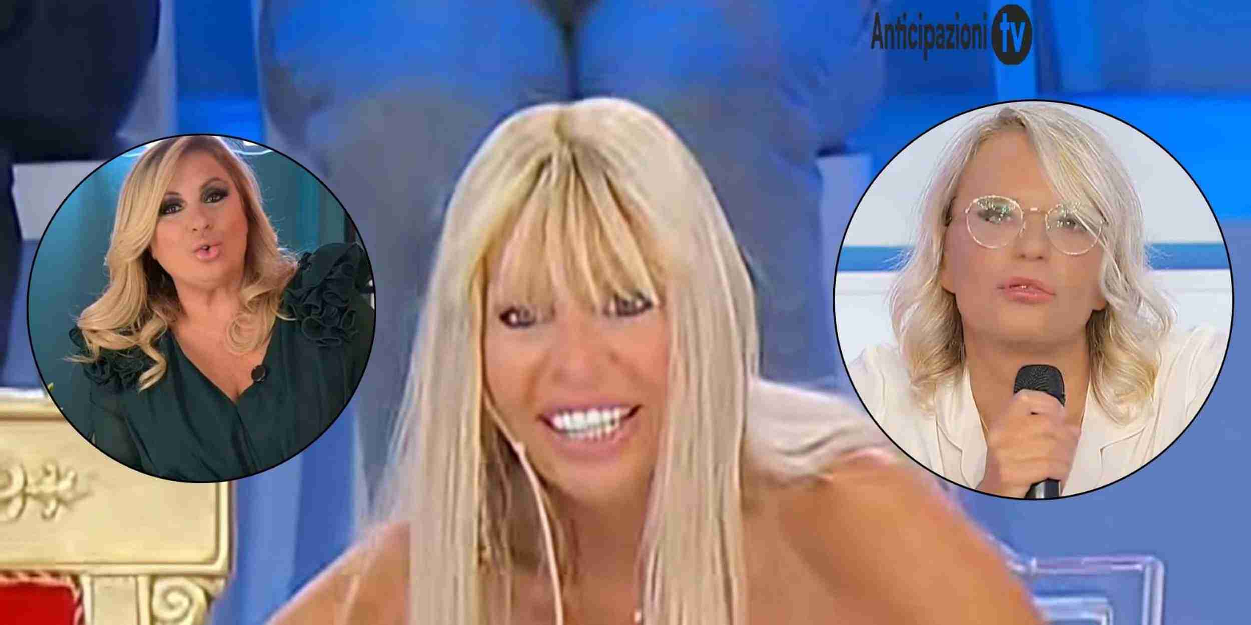 Alessandra Mussolini con Maria De Filippi e Tina Cipollari