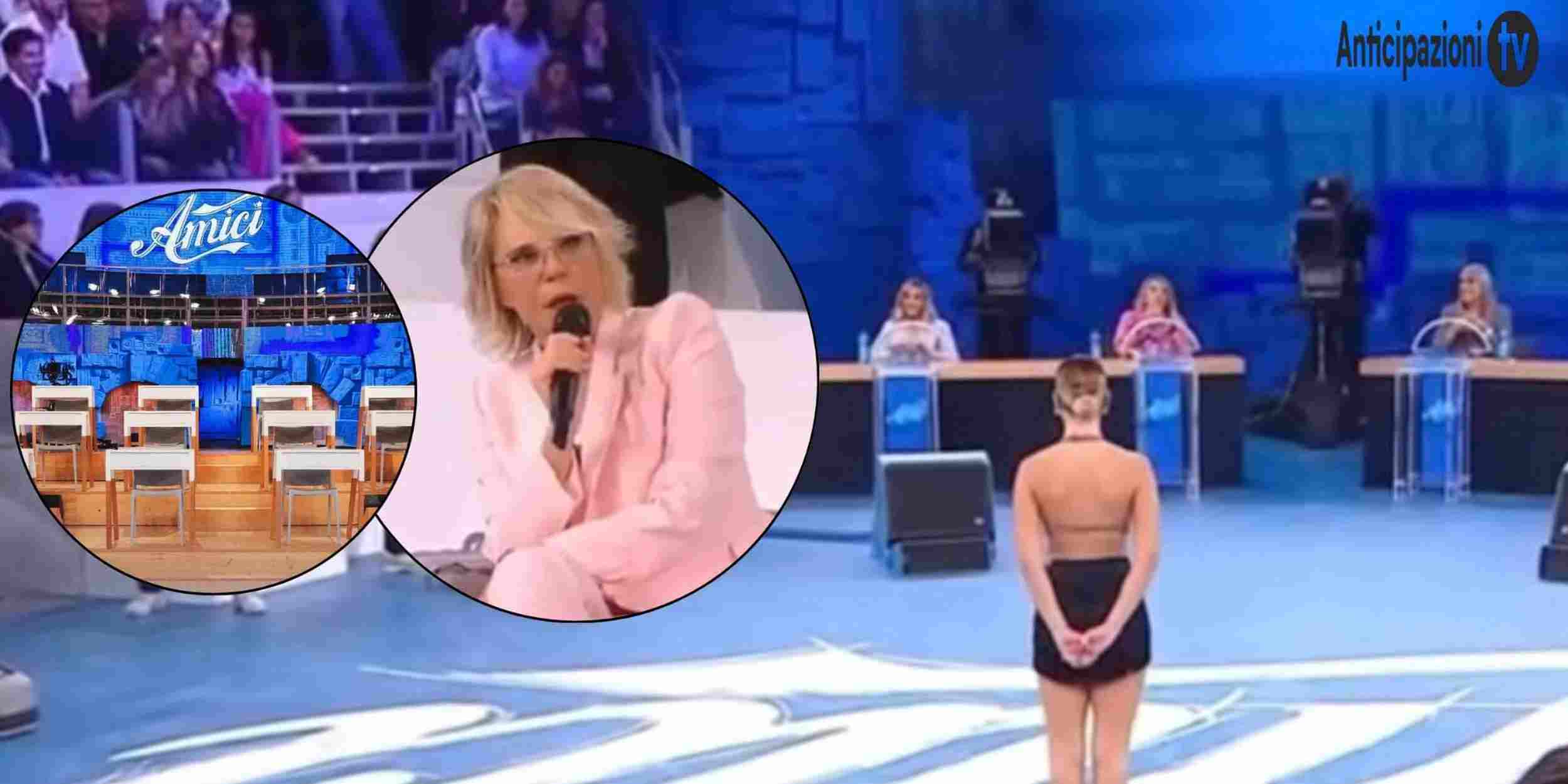 Lo studio di Amici di Maria De Filippi