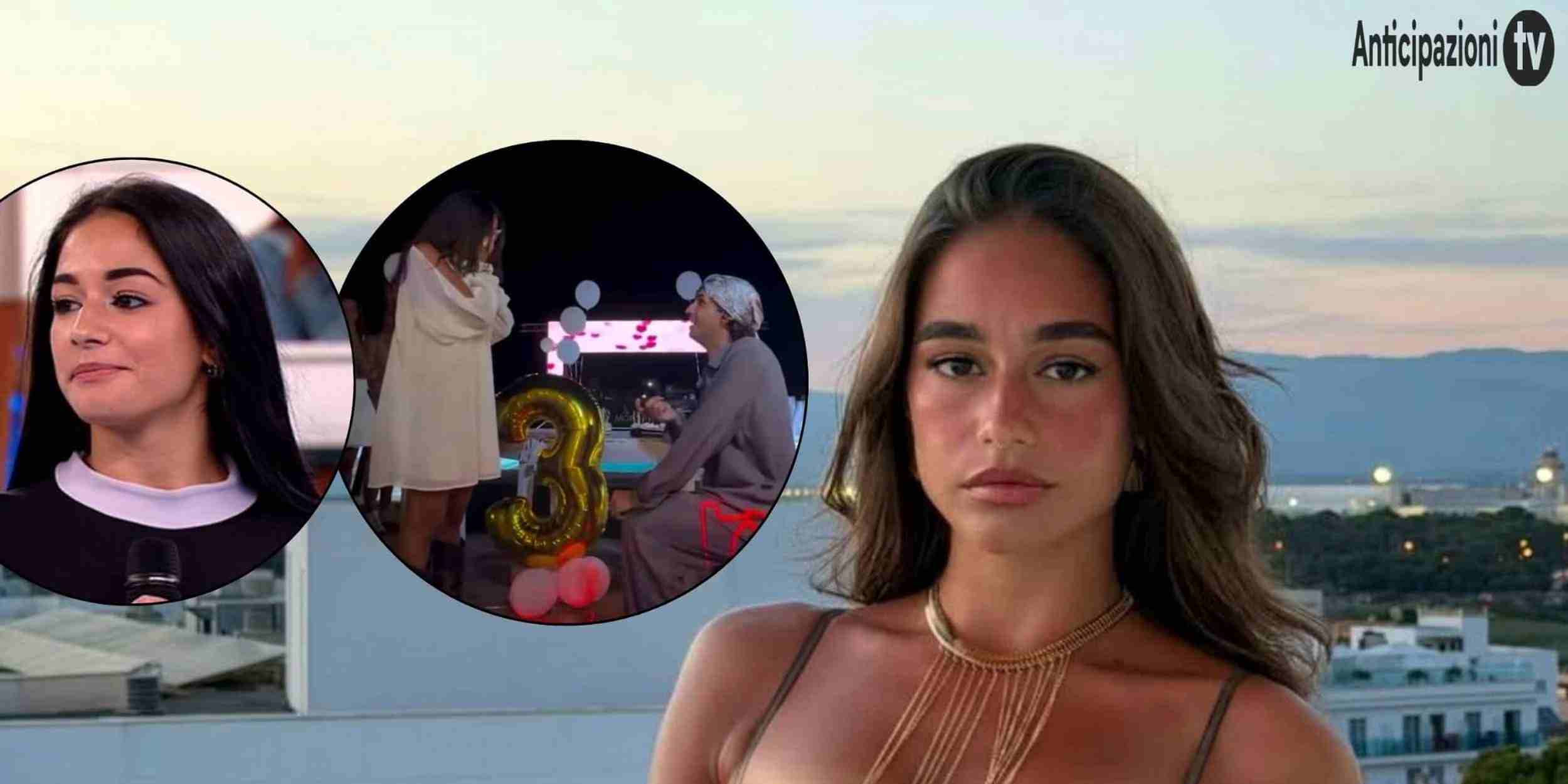 Rosa Di Grazia ad Amici e durante la proposta di nozze ricevuta