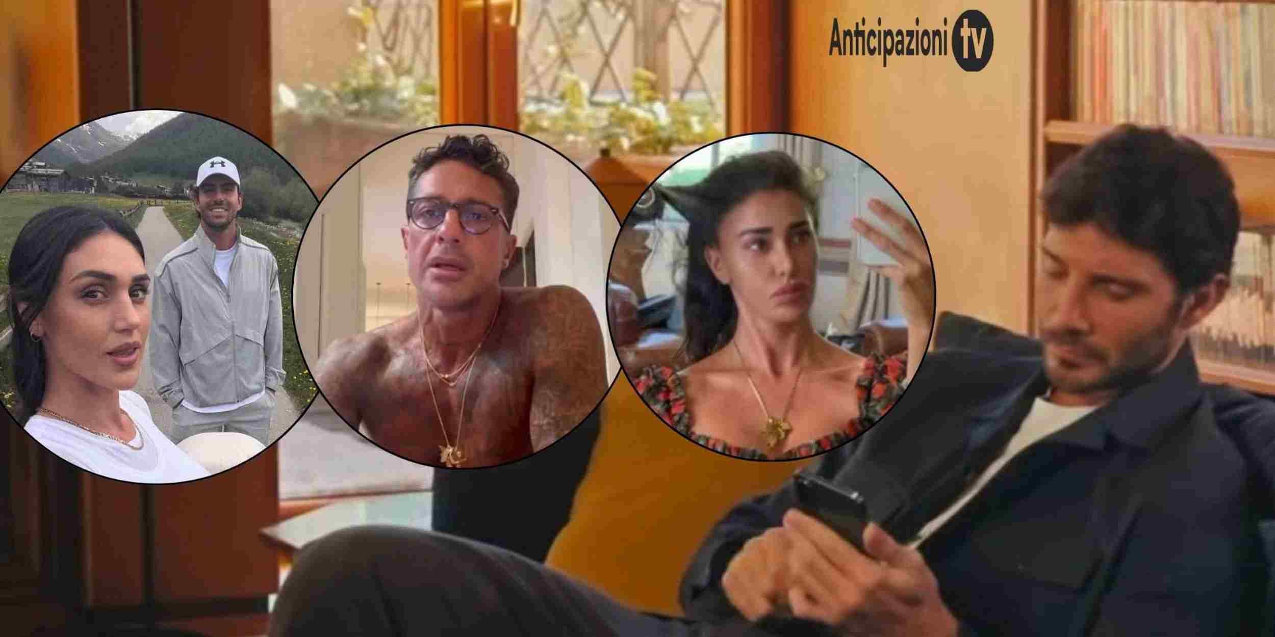Da sinistra: Cecilia e Ignazio, Fabrizio Corona, Belen Rodriguez e Stefano De Martino