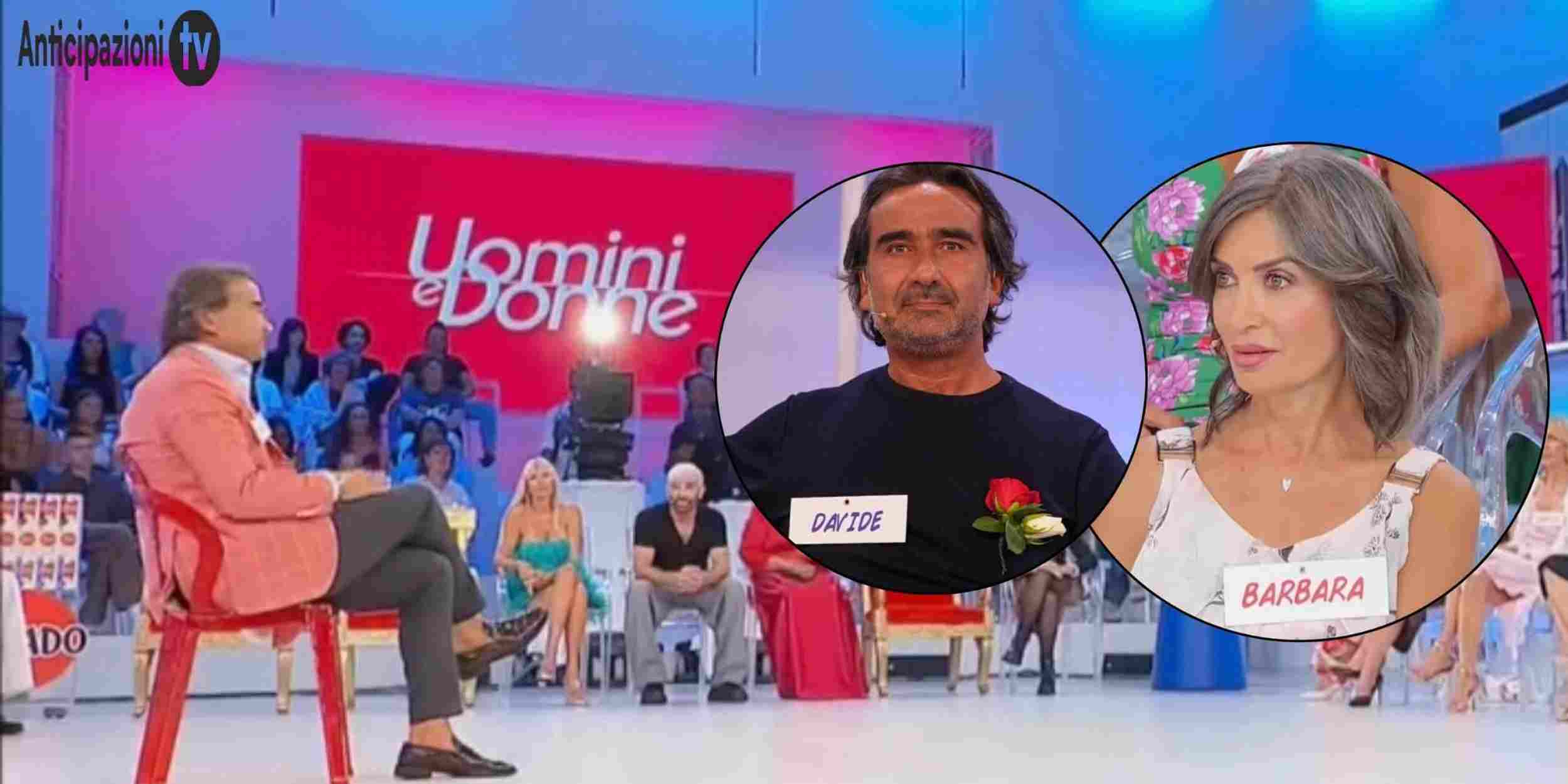 Davide nel Trono Over di Uomini e Donne e Barbara De Santi