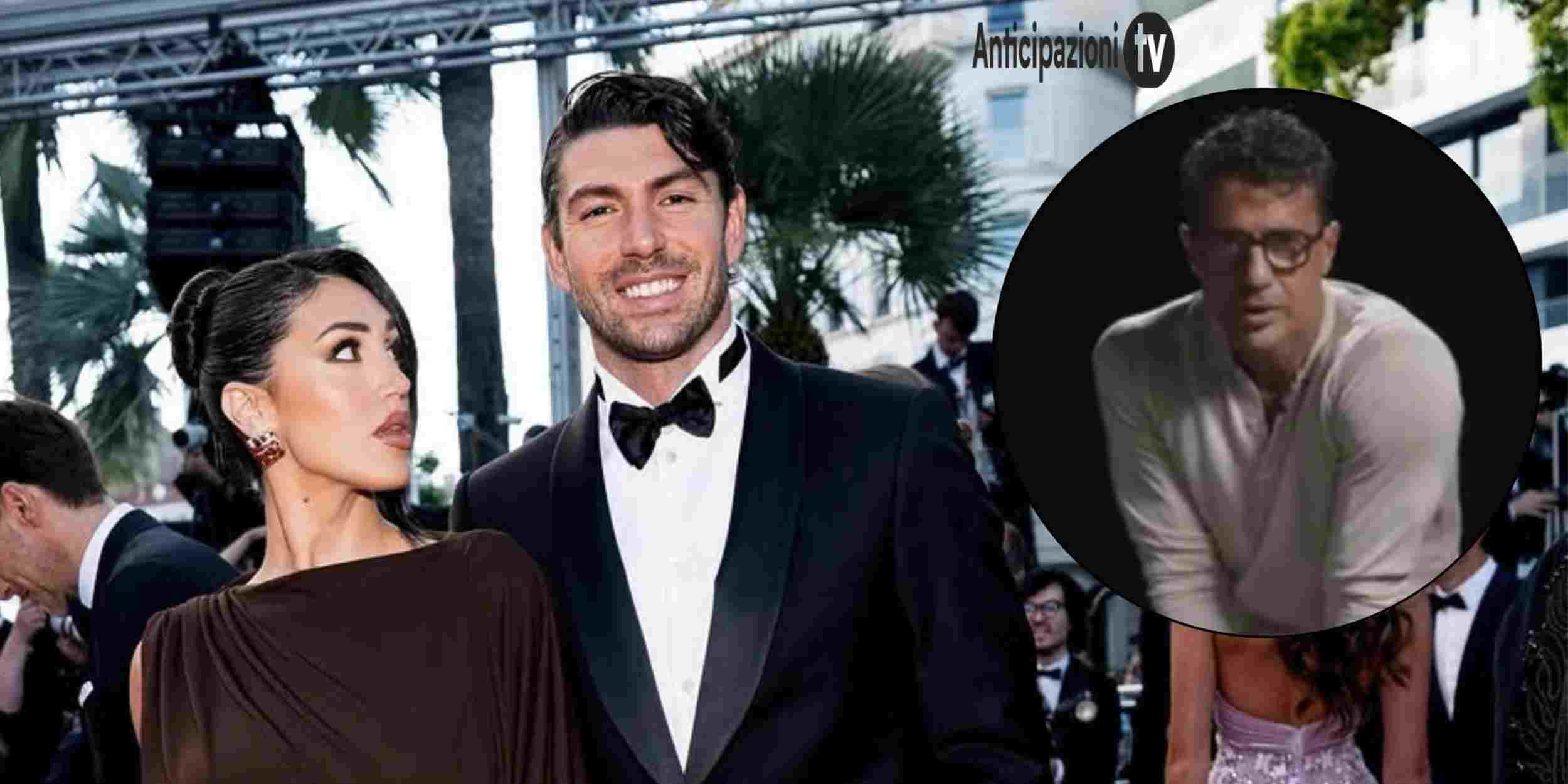 Cecilia Rodriguez e Ignazio Moser, nella foto circolare Fabrizio Corona a Falsissimo