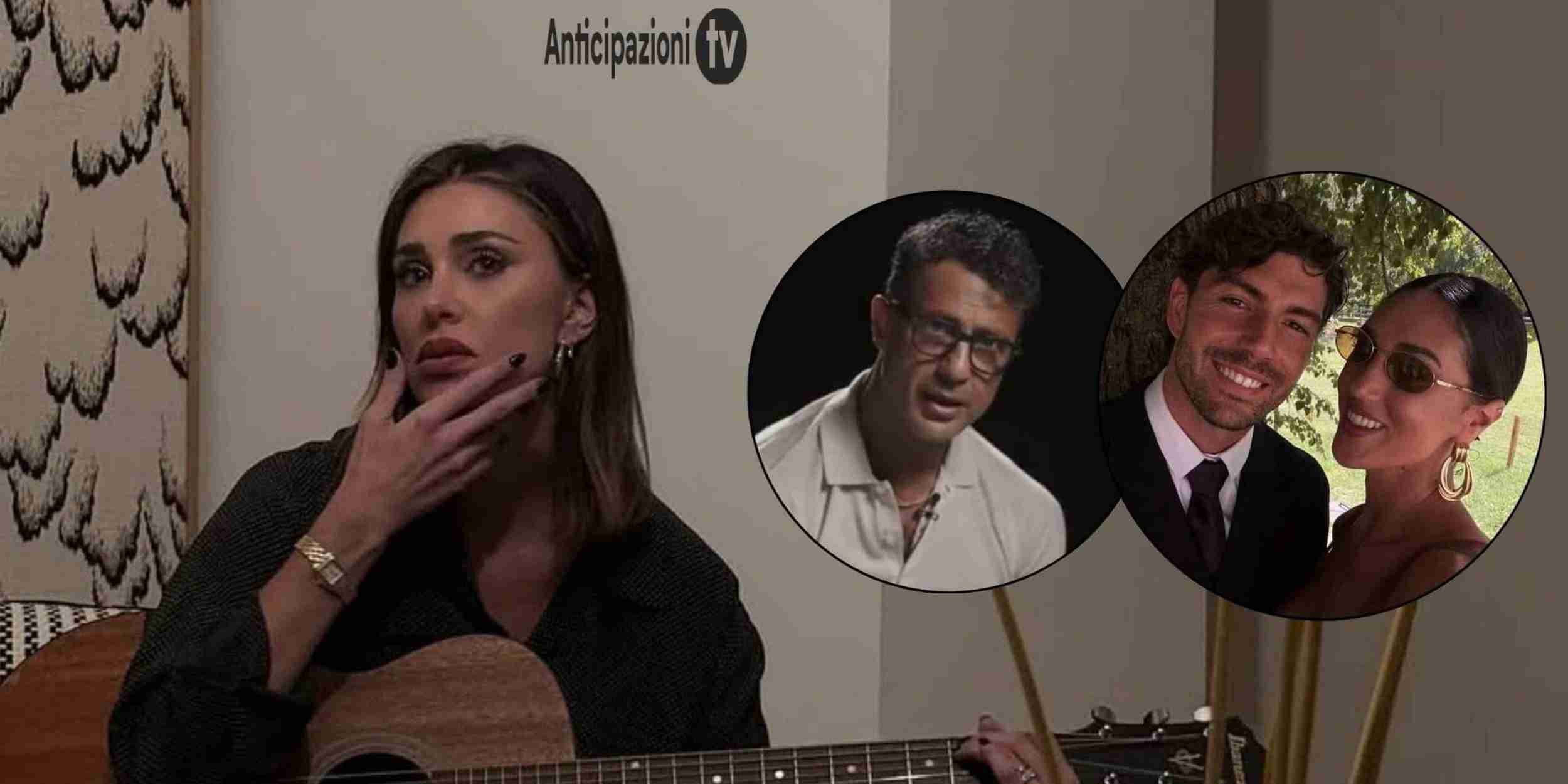 Belen Rodriguez, Ignazio Moser, Cecilia e Fabrizio Corona durante Falsissimo