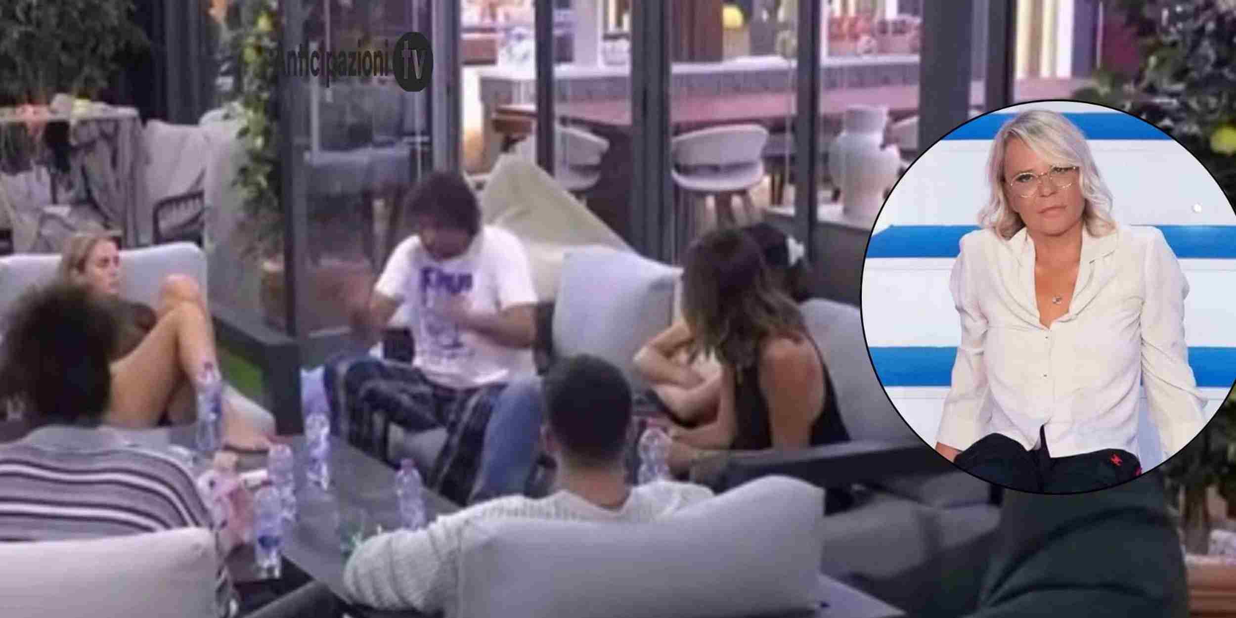 I concorrenti nella casa del GF VIP e Maria De Filippi