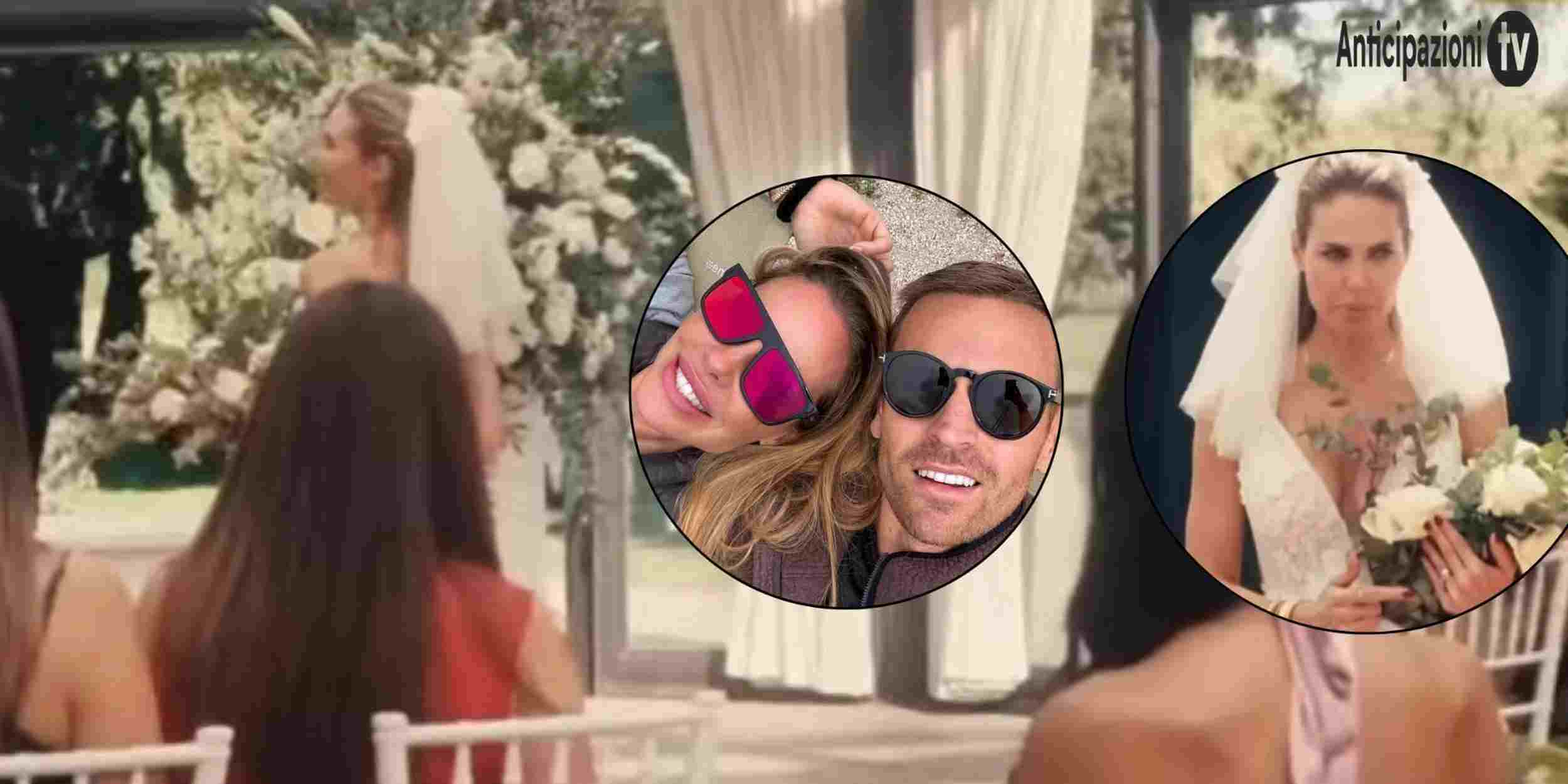 Ilary Blasi e Bastian Muller al loro matrimonio