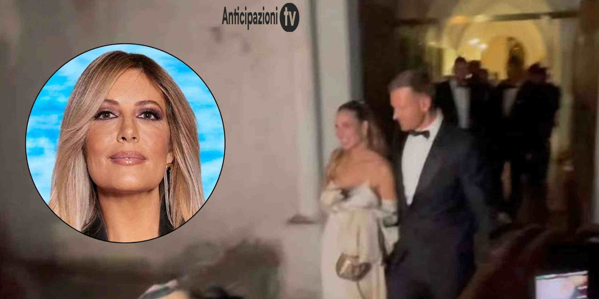 Ilary Blasi e Bastian Muller con Selvaggia Lucarelli sullo sfondo