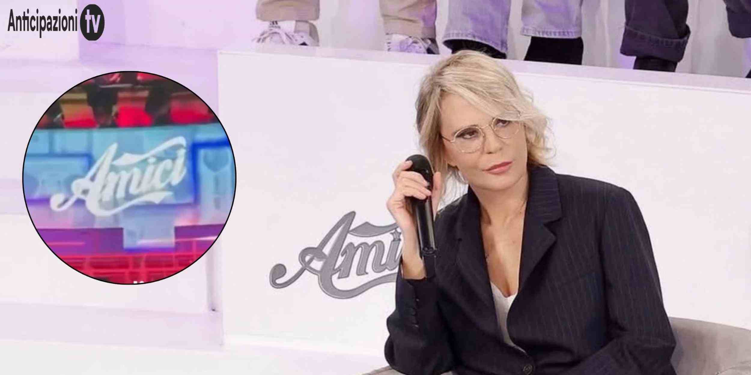 Maria De Filippi nello studio di Amici
