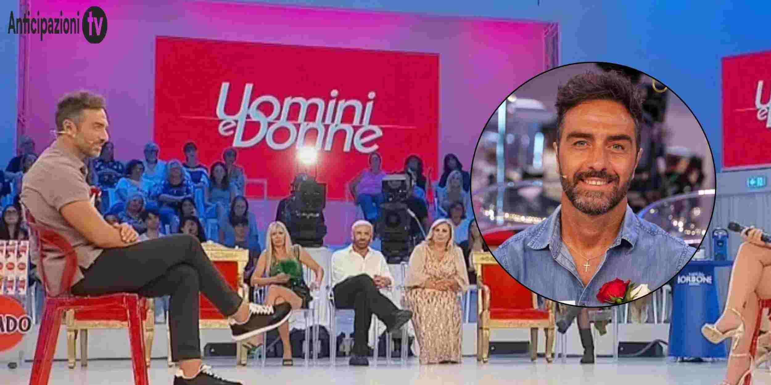 Emanuel nello studio di Uomini e Donne