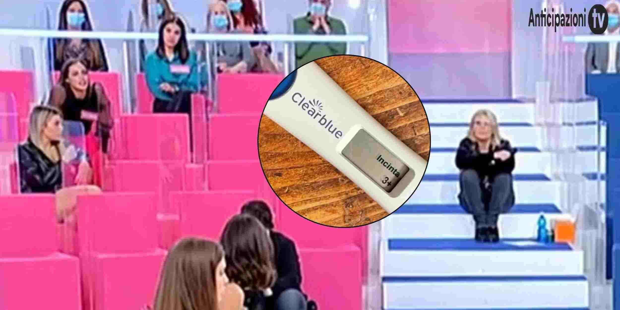 Il test di gravidanza e lo studio di Uomini e Donne quando la ragazza era corteggiatrice.